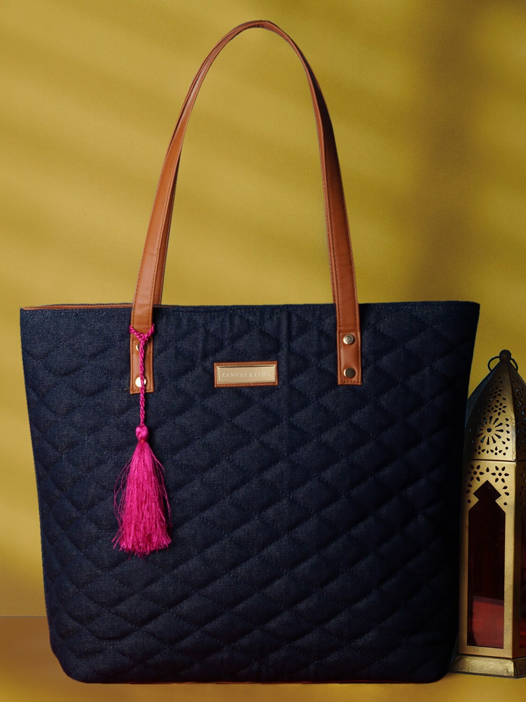 

Kanvas Katha Textured Structured Shoulder Bag, Blue