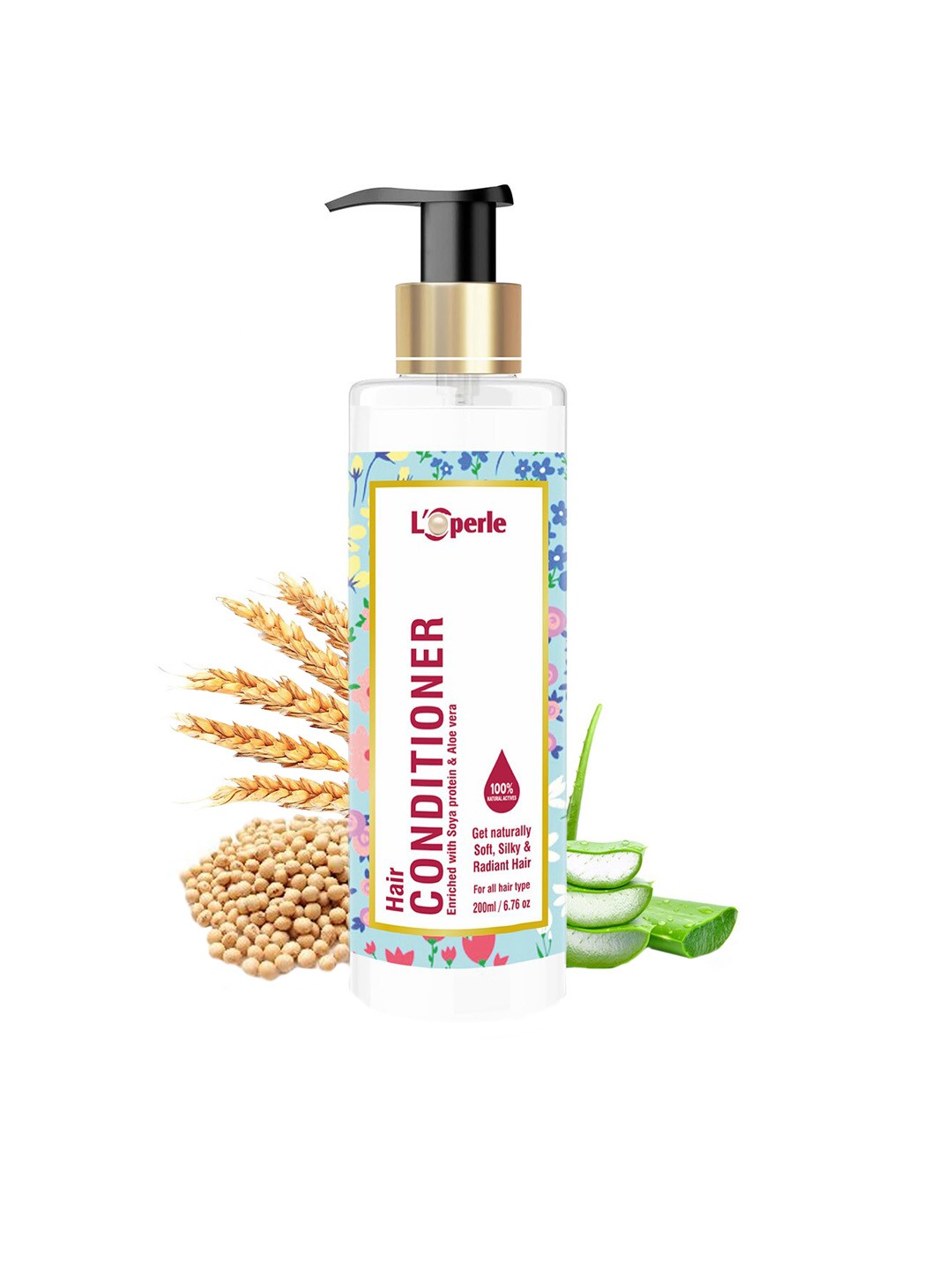 

LOPERLE Hair Conditioner For Damaged Hair Enriched With Soya Protein & Aloe Vera - 200ml, White