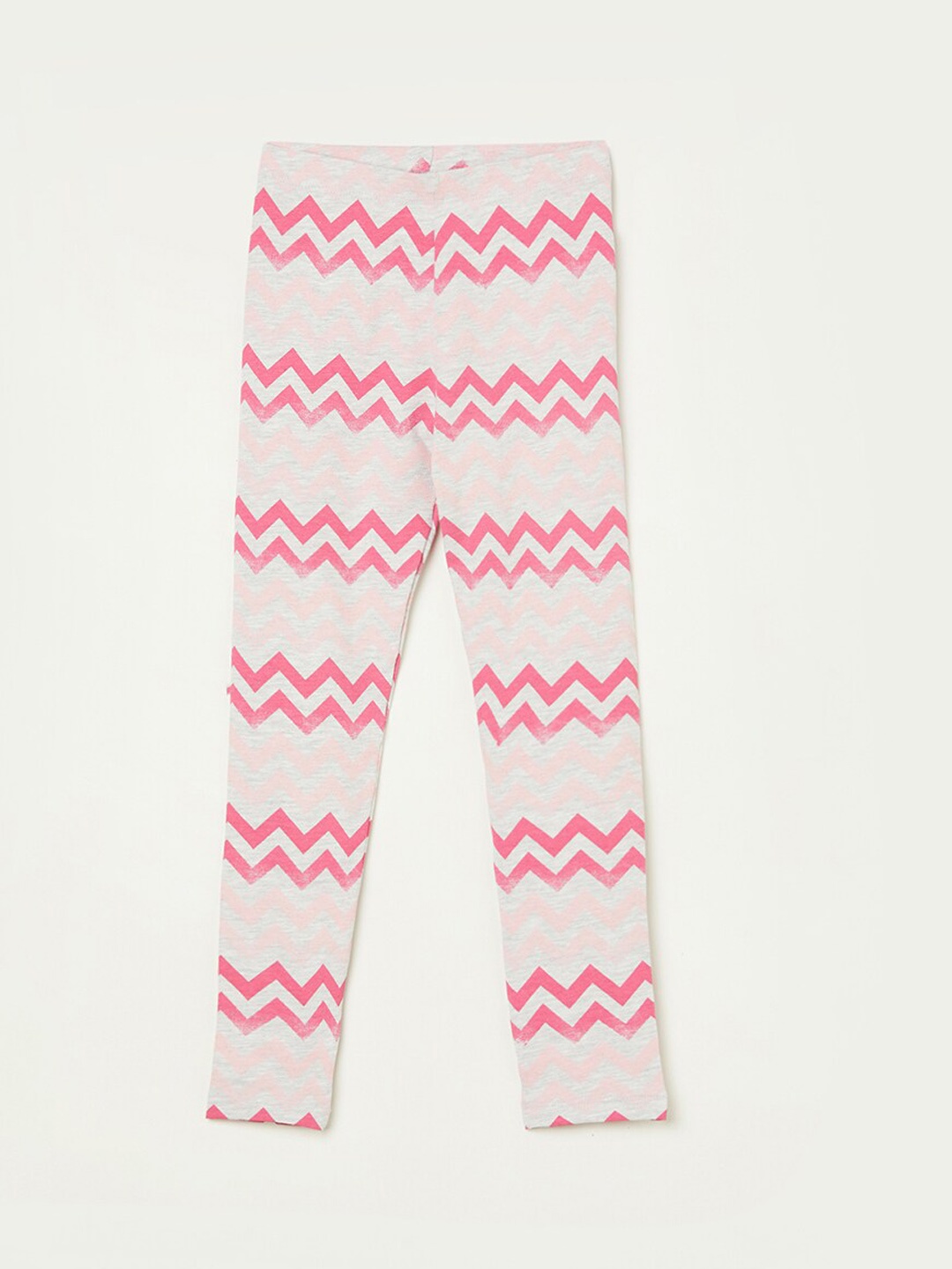 

Fame Forever by Lifestyle Girls Printed Leggings, Grey melange