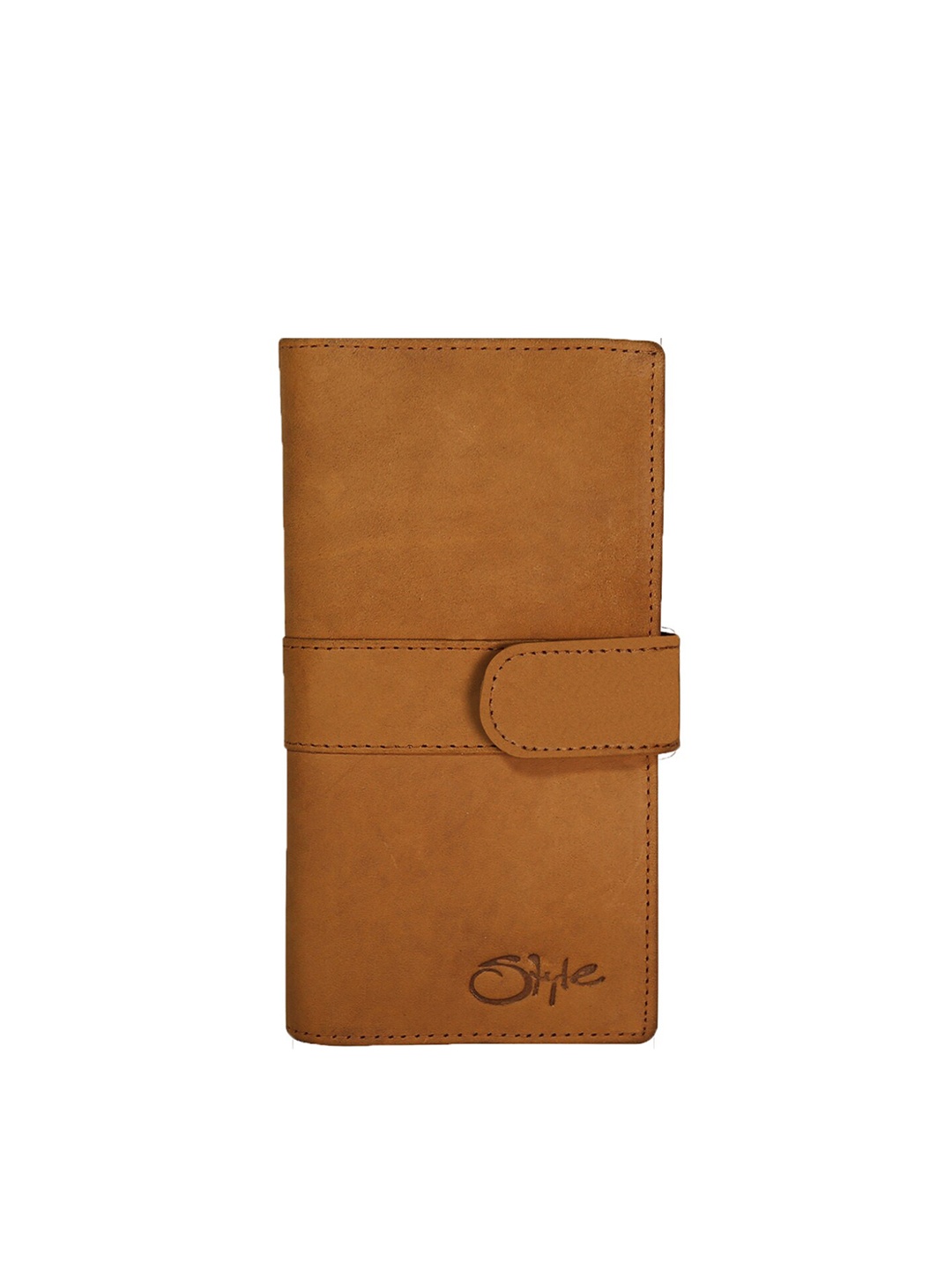 

Style Shoes Unisex Leather Two Fold Wallet, Tan