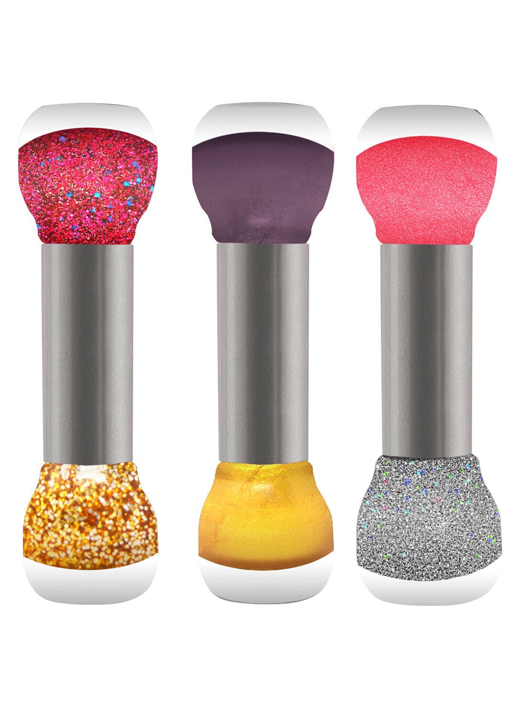 

Adbeni Set of 3 Ever Spark Loving Trend Color Quick Dry 2-In-1 Nail Polish - 5 ml each, Multi