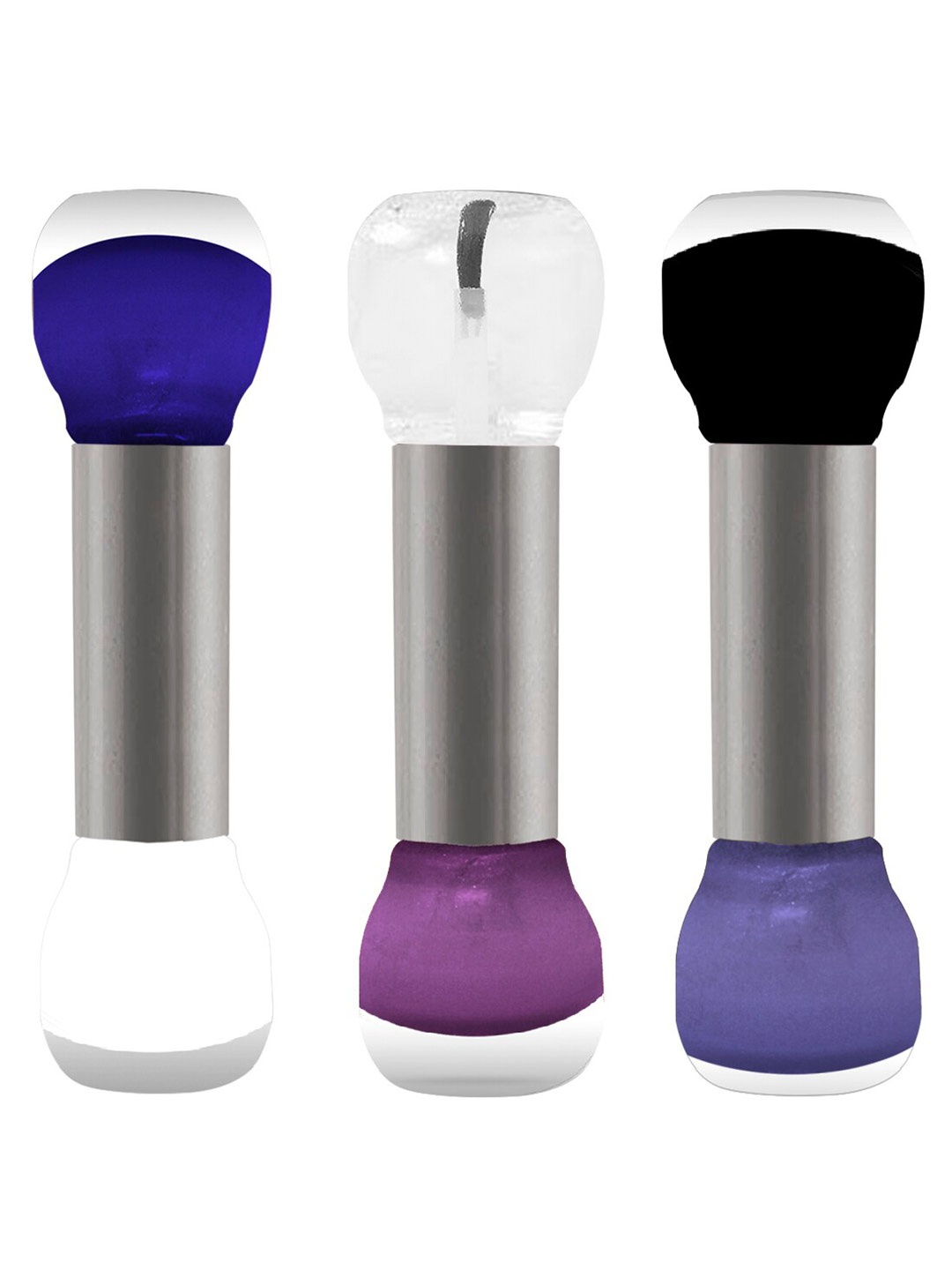 

Adbeni Set of 3 Fall Loving Loving Trend Color Quick Dry 2-In-1 Nail Polish - 5 ml each, Multi