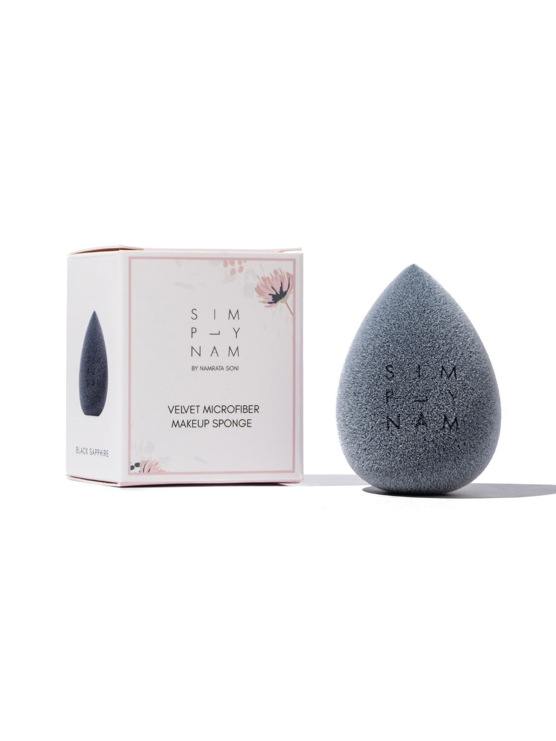 

Simply Nam Velvet Microfiber Makeup Sponge - Black Sapphire, Grey