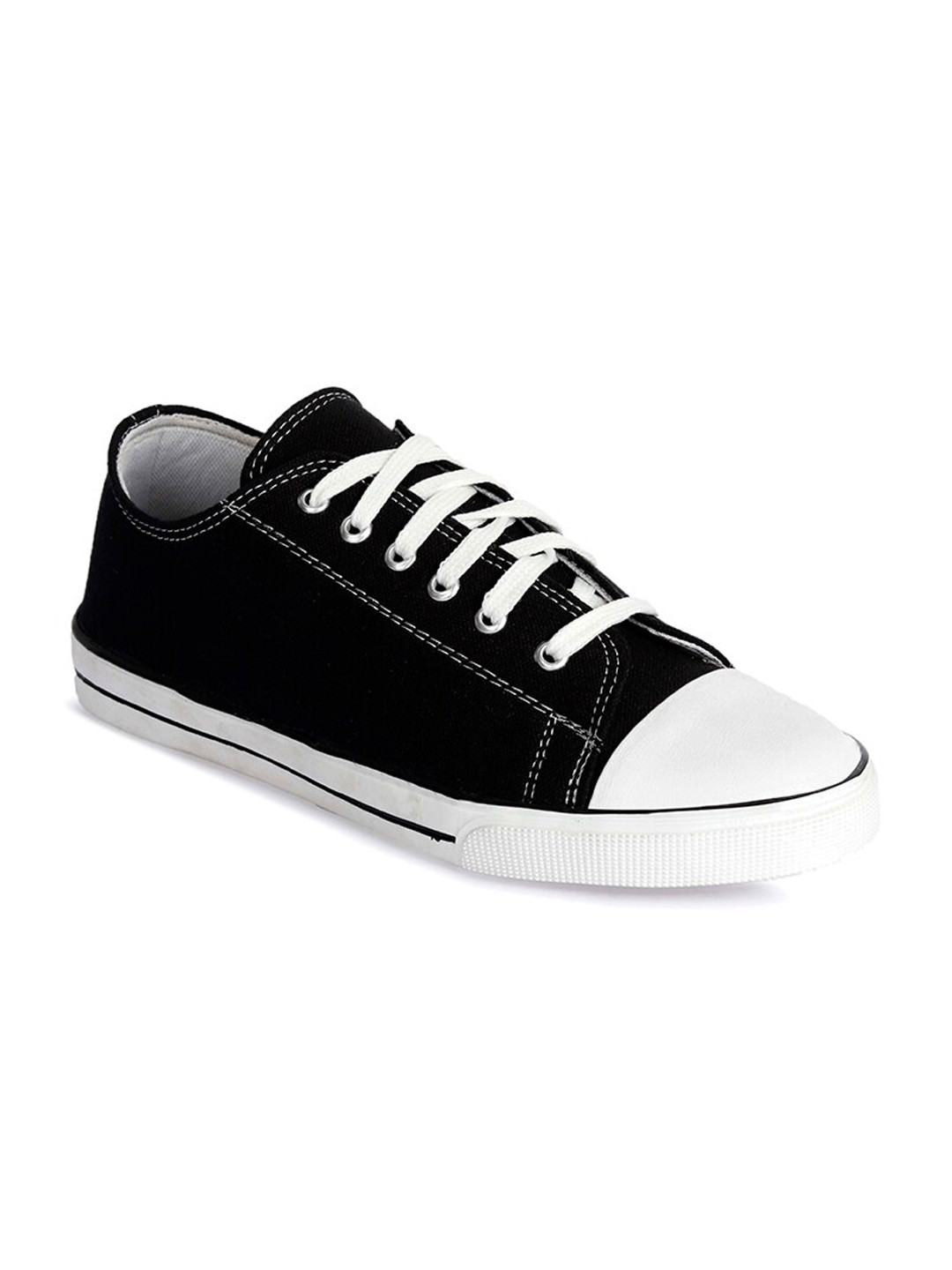 

aadi Men Contrast Sole Moisture Wicking Sneakers, Black