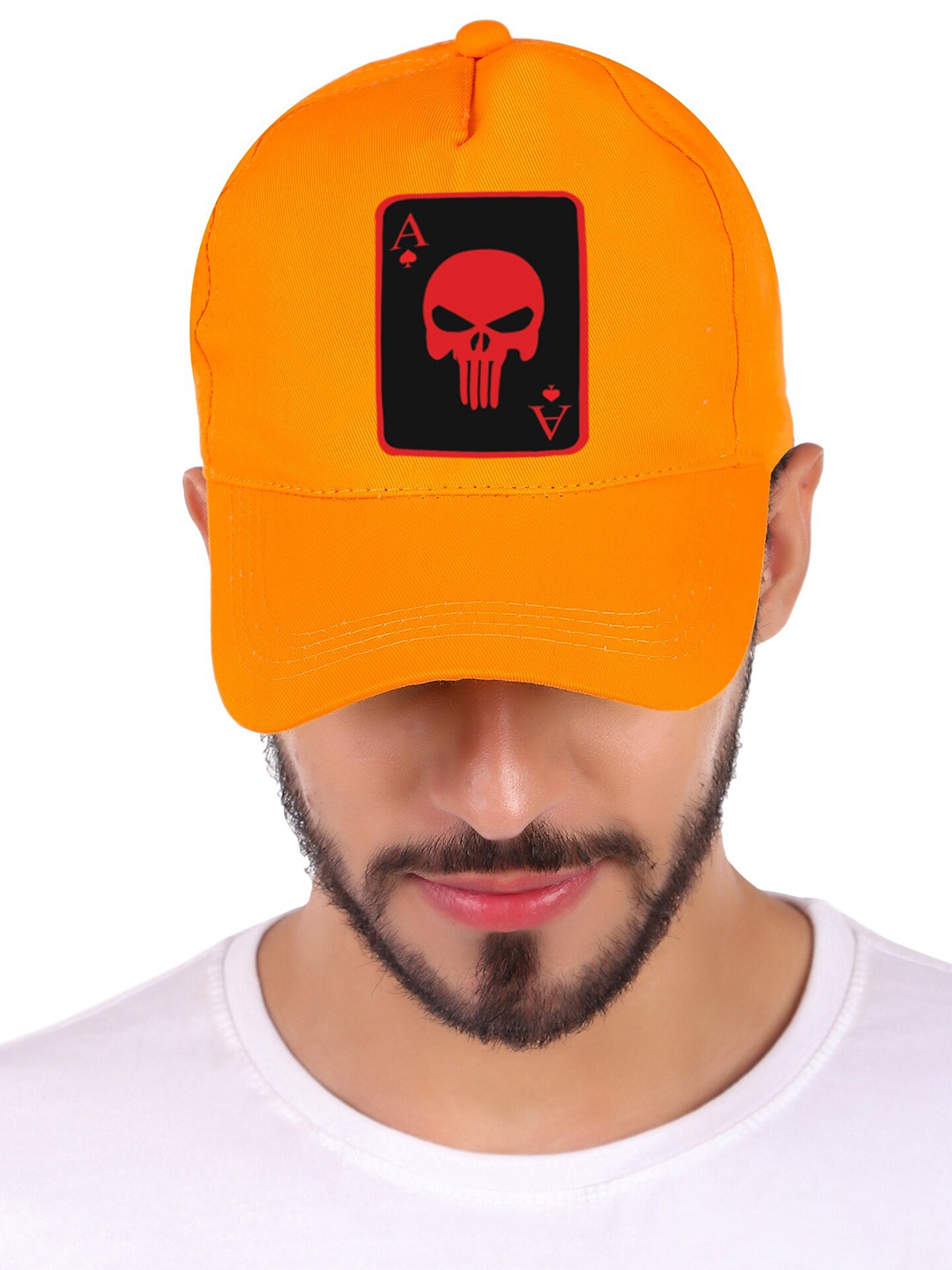 

Knotyy Printed Cotton Baseball Cap, Yellow