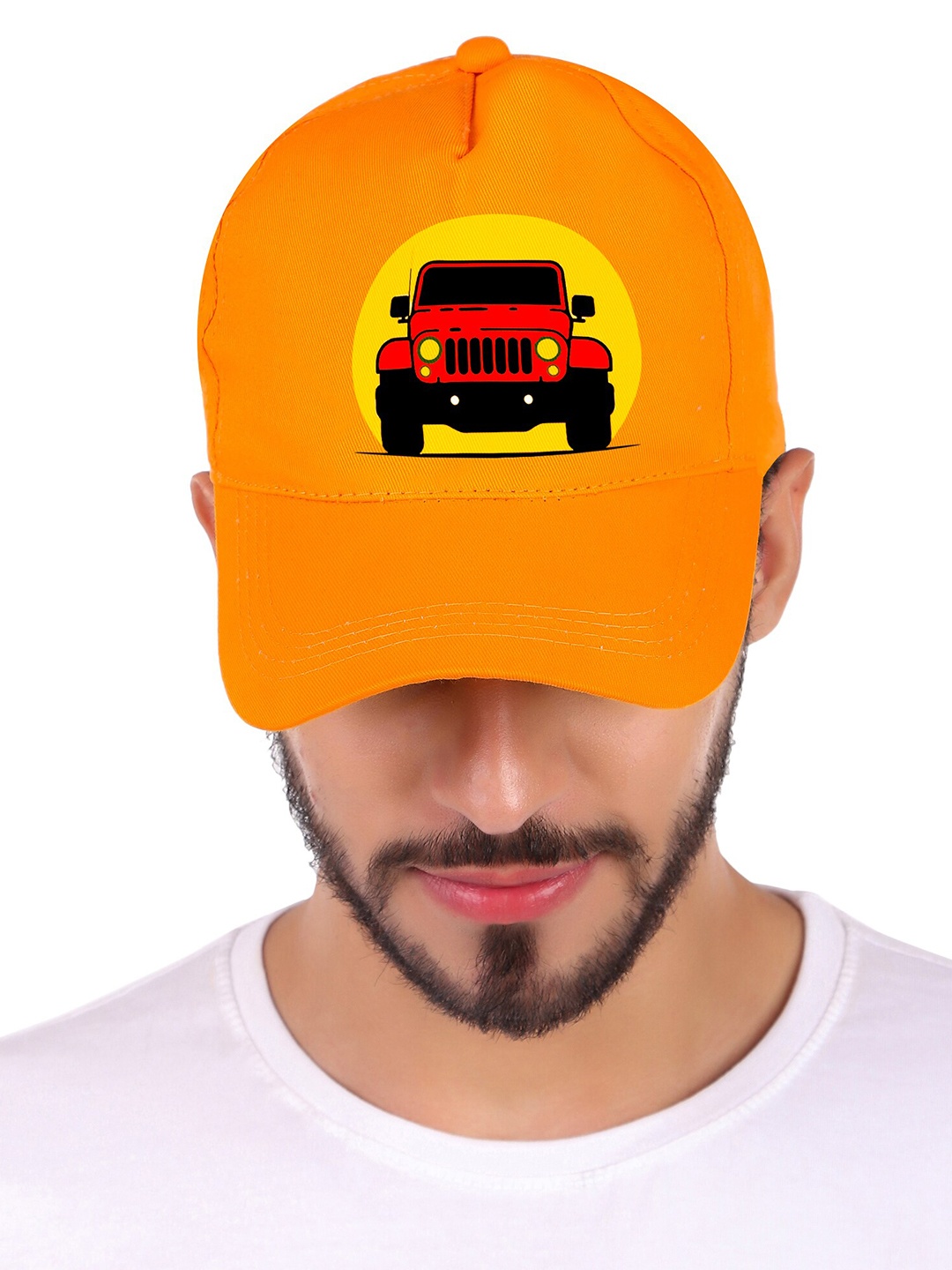 

Knotyy Unisex Printed Baseball Cap, Yellow