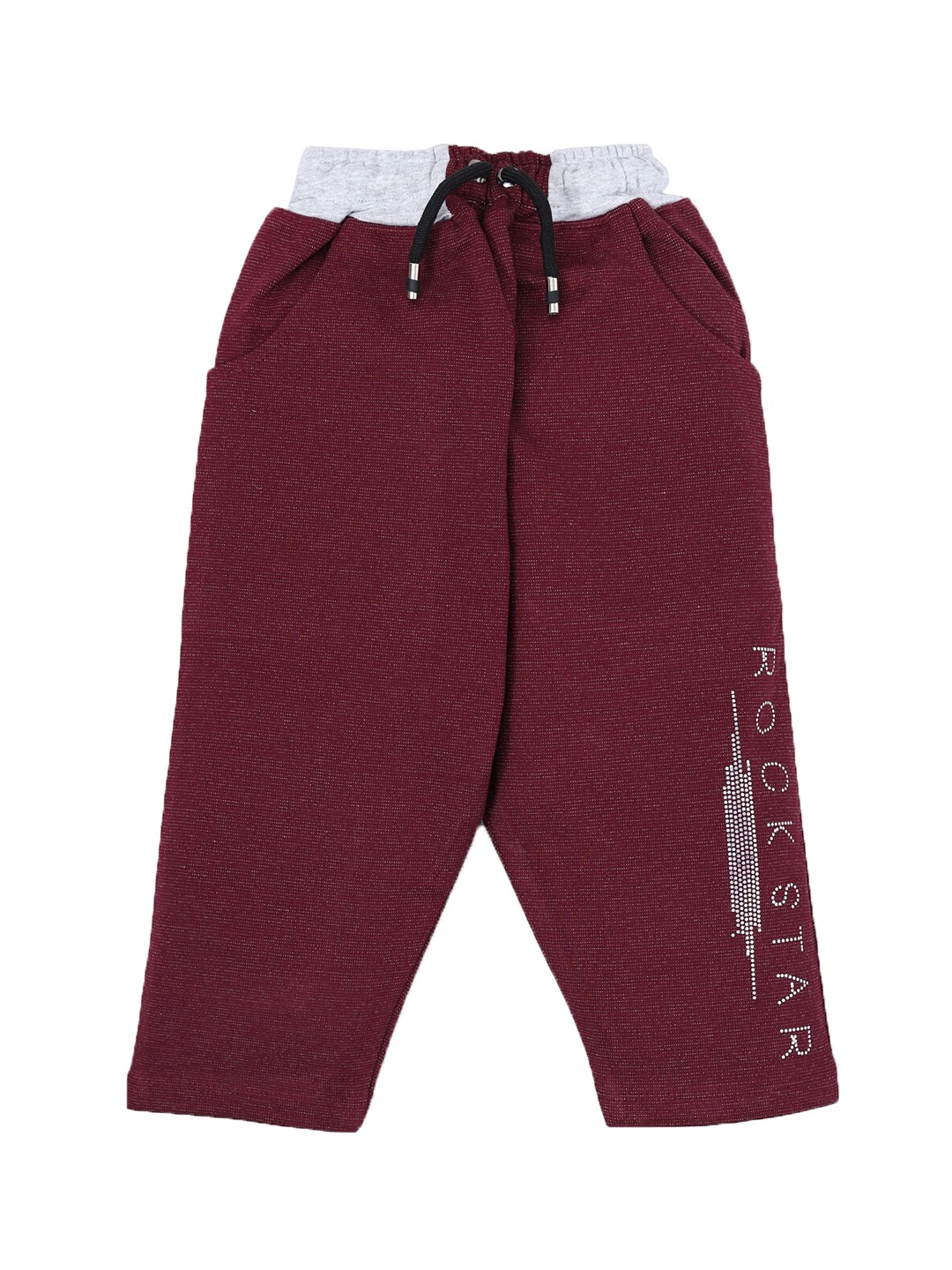 

YK Boys Pure-Cotton Track Pants, Maroon