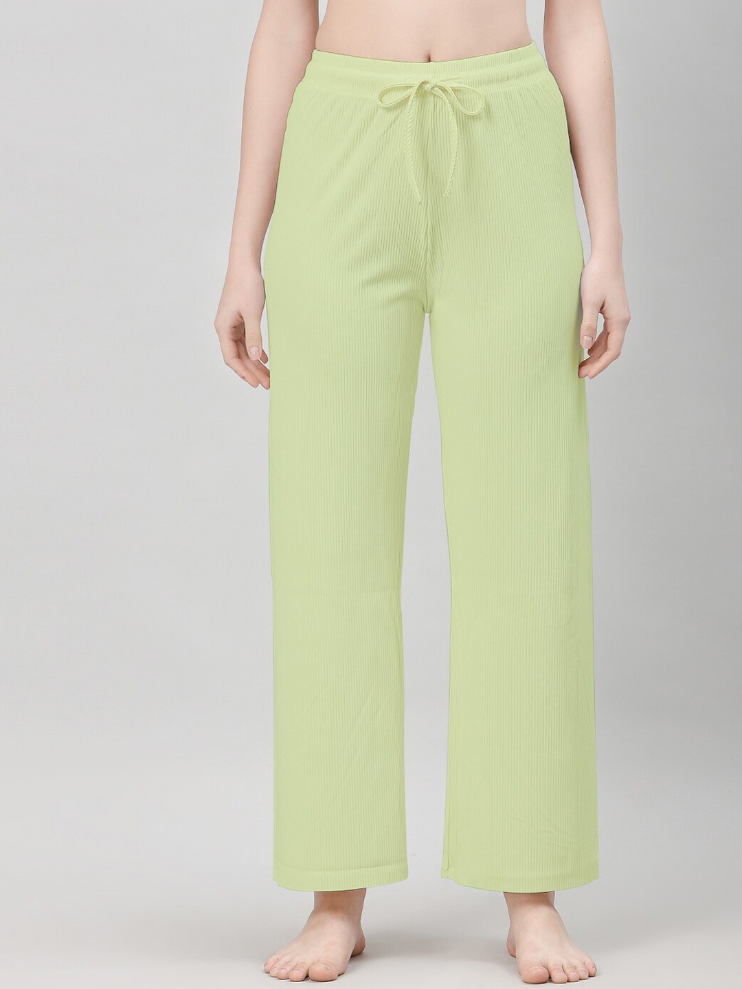 

NEUDIS Women Ribbed Lounge Pants, Green