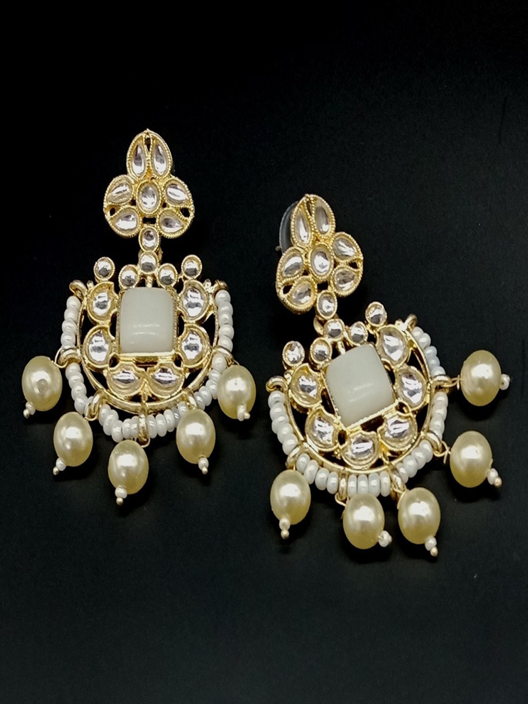 

AASHISH IMITATION Gold-Plated Contemporary Drop Earrings