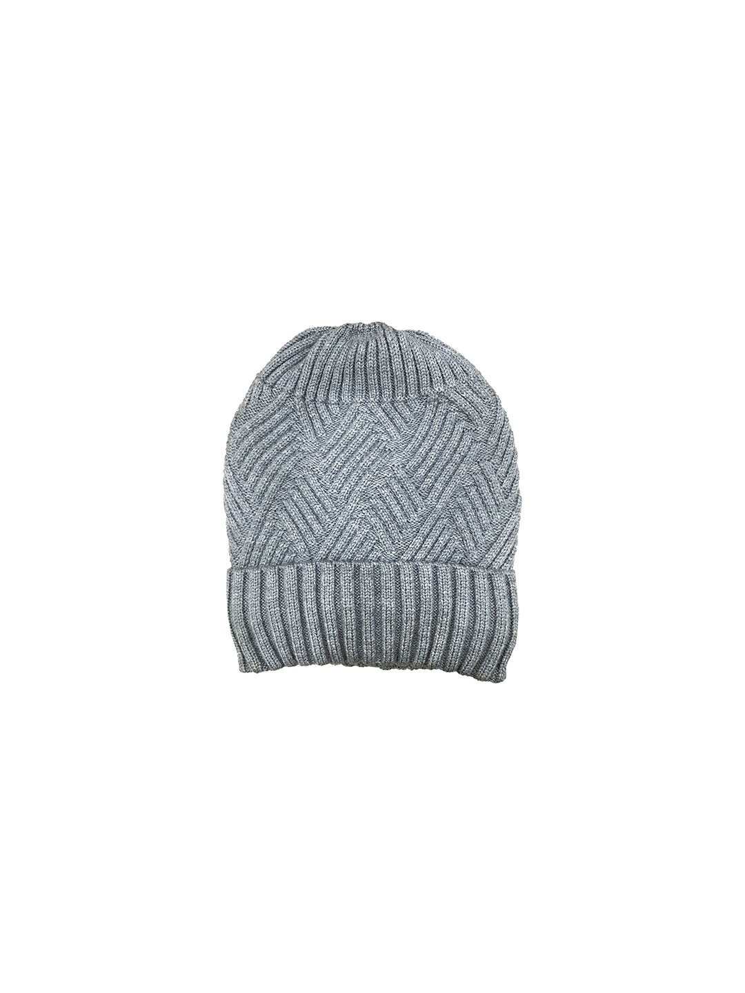 

Gajraj Self Design Snuggy Fit Beanie Cap, Grey