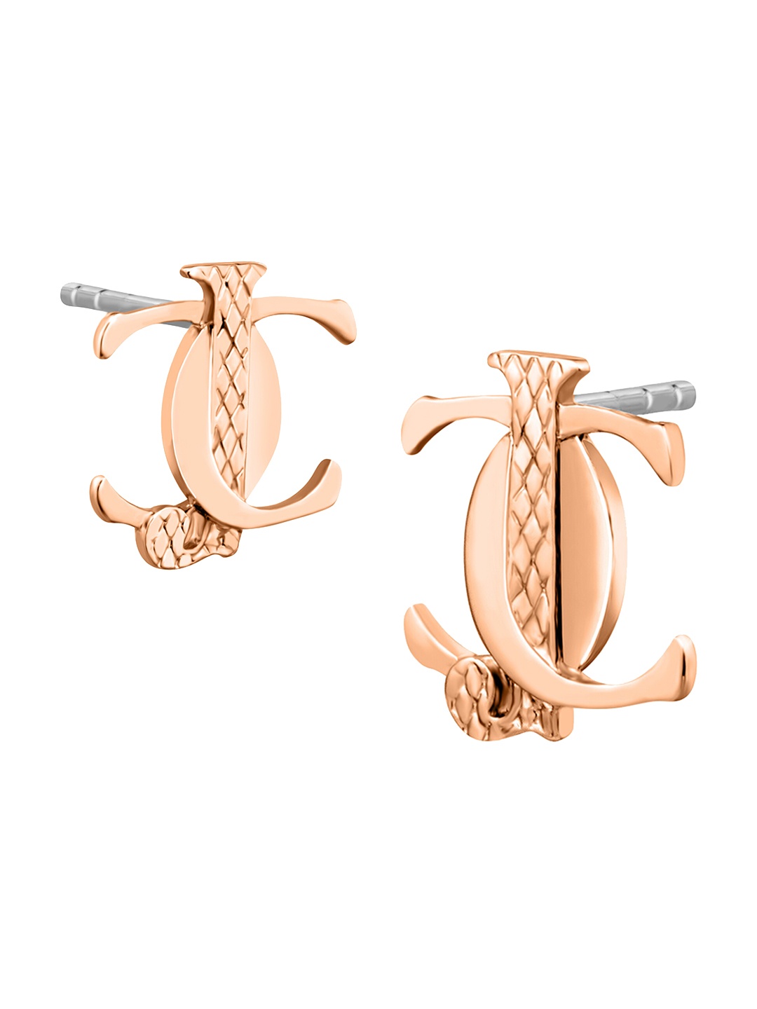 

Just Cavalli Contemporary Stud Earrings, Rose gold