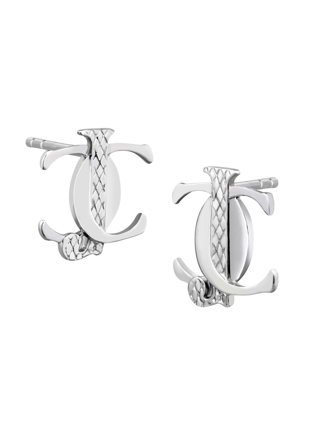 

Just Cavalli Contemporary Stud Earrings, Silver