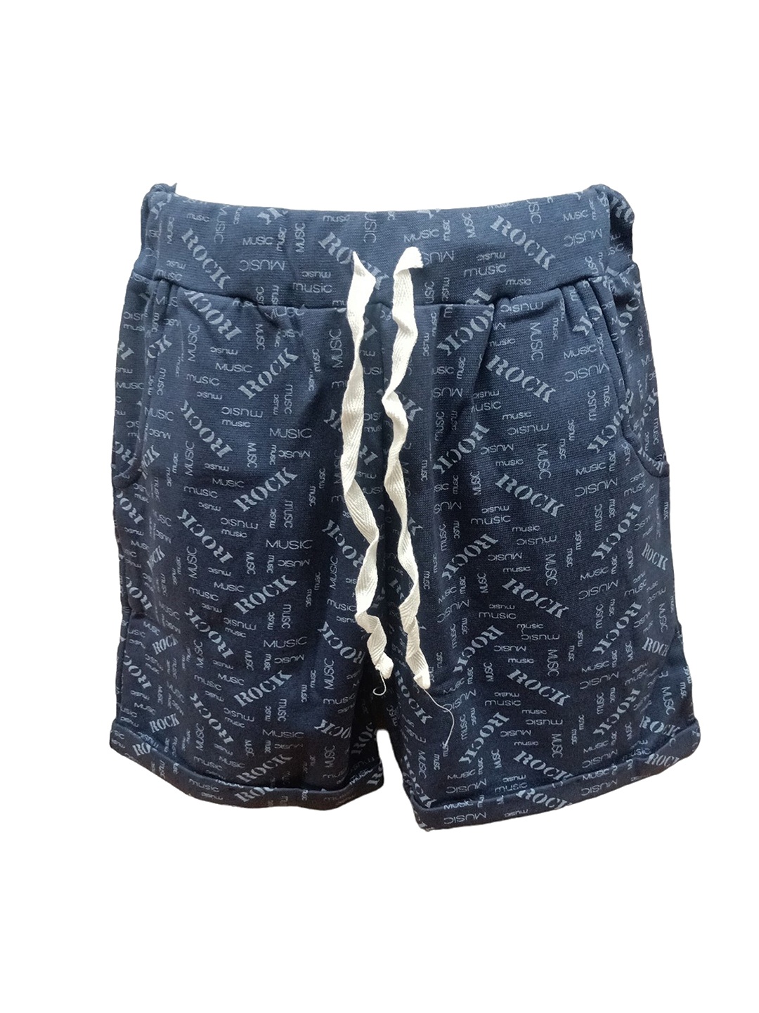 

CELEBRITY CLUB Girls Typography Printed Mid-Rise Cotton Shorts, Blue