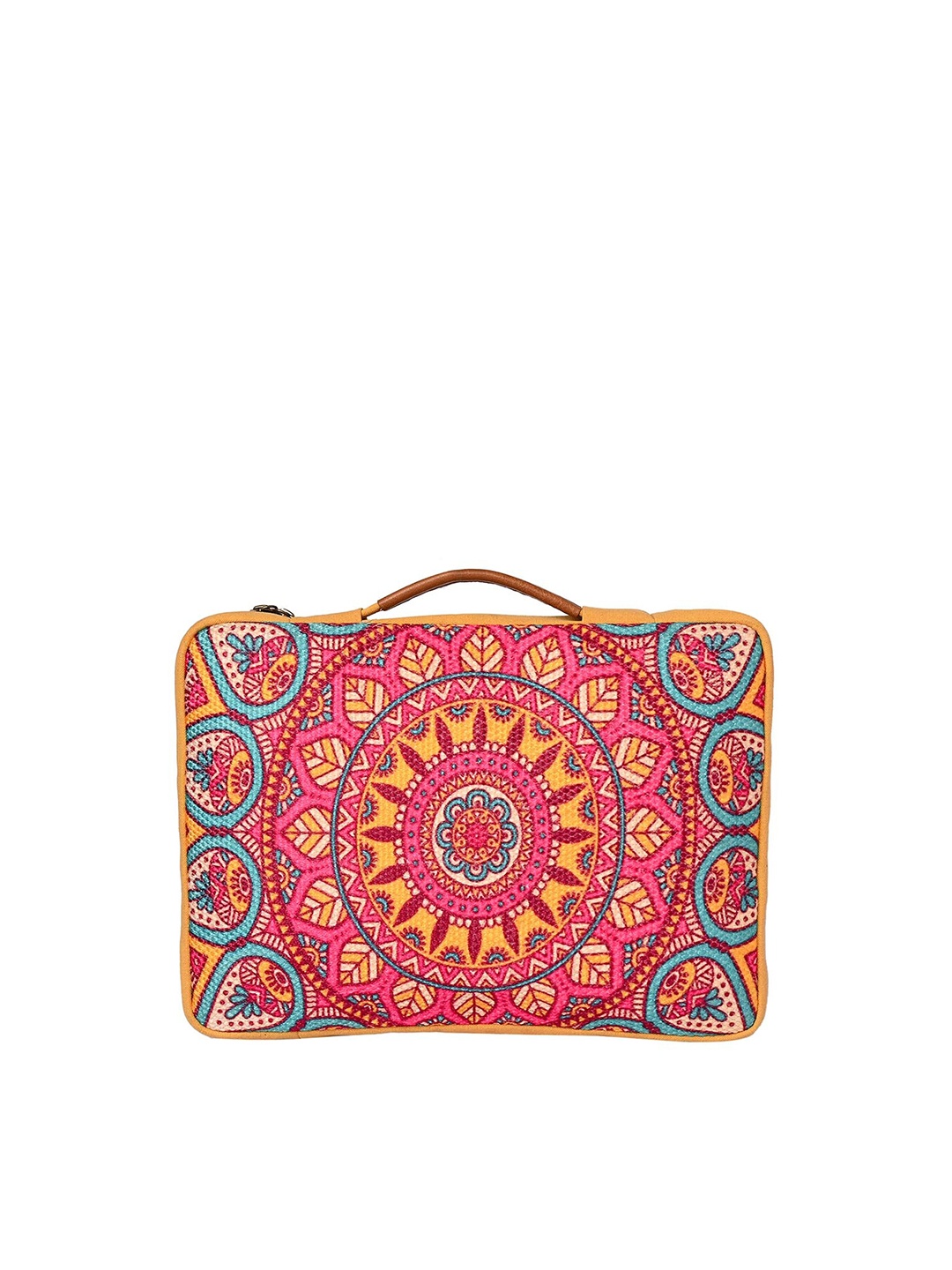 

Mona B Printed Laptop Sleeve, Mustard