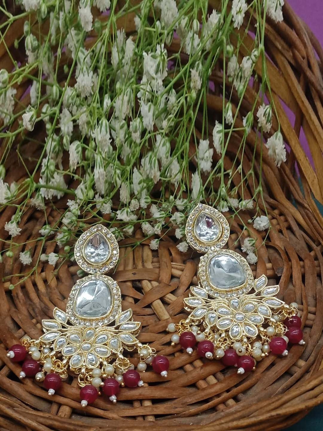 

AASHISH IMITATION Gold-Plated Contemporary Drop Earrings