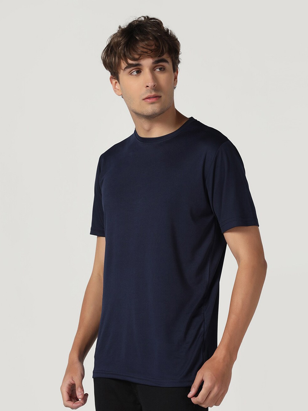 

INKKR Round Neck T-shirt, Navy blue