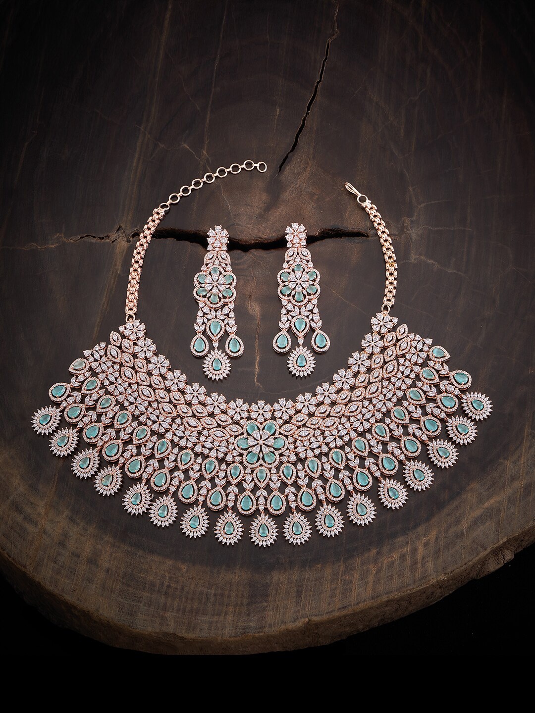 

Kushal's Fashion Jewellery Rose Gold-Plated Jewellery Set