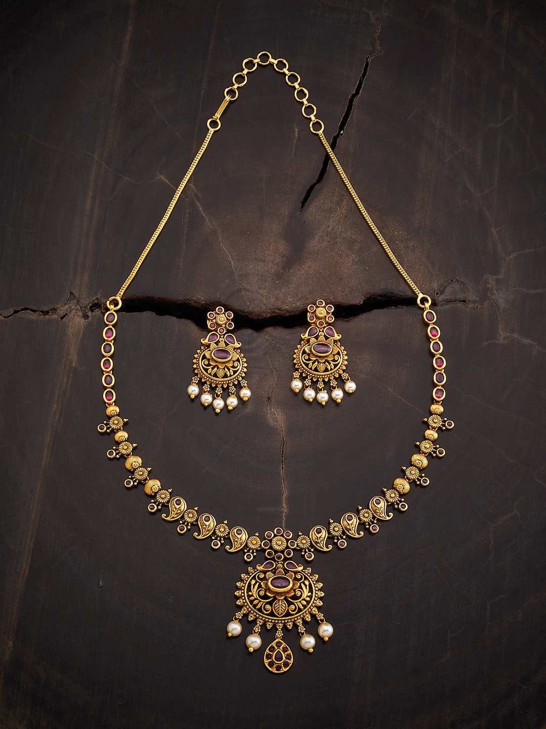 

Kushal's Fashion Jewellery Gold-Plated Jewellery Set