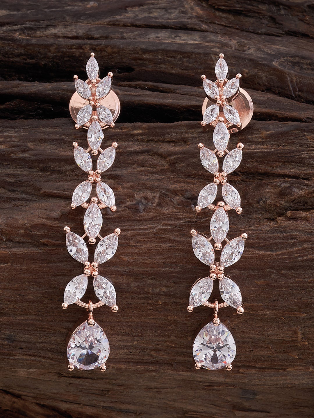 

Kushal's Fashion Jewellery White Contemporary Drop Earrings