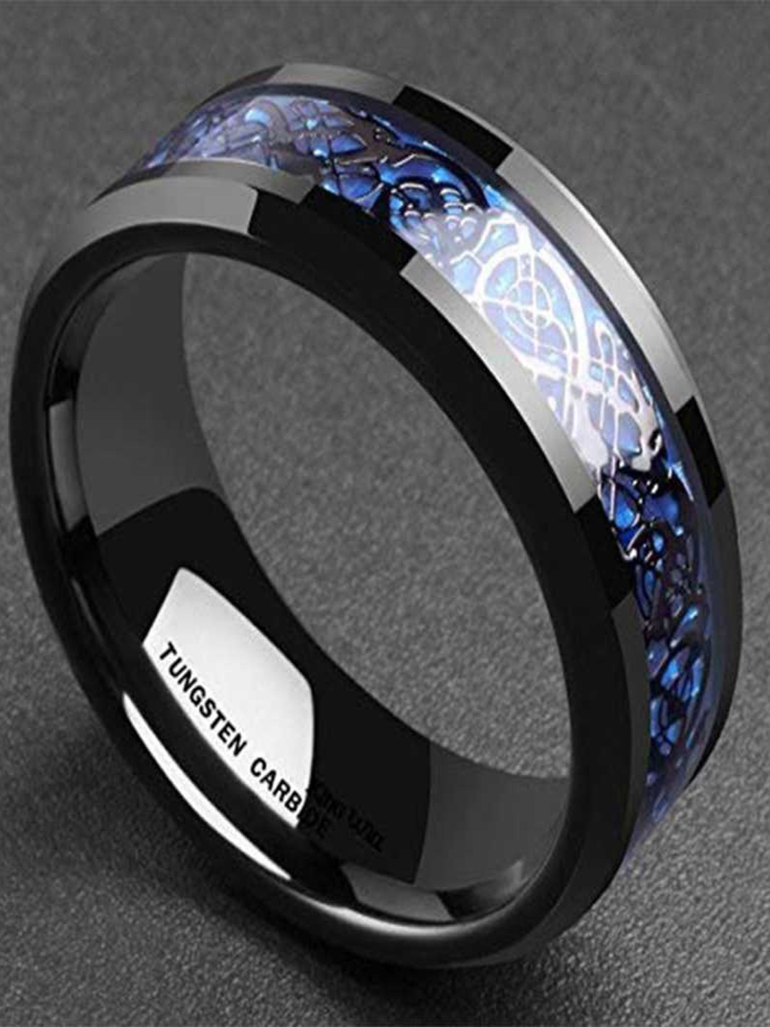 

MEENAZ Unisex Set Of 2 Silver-Plated Finger Rings