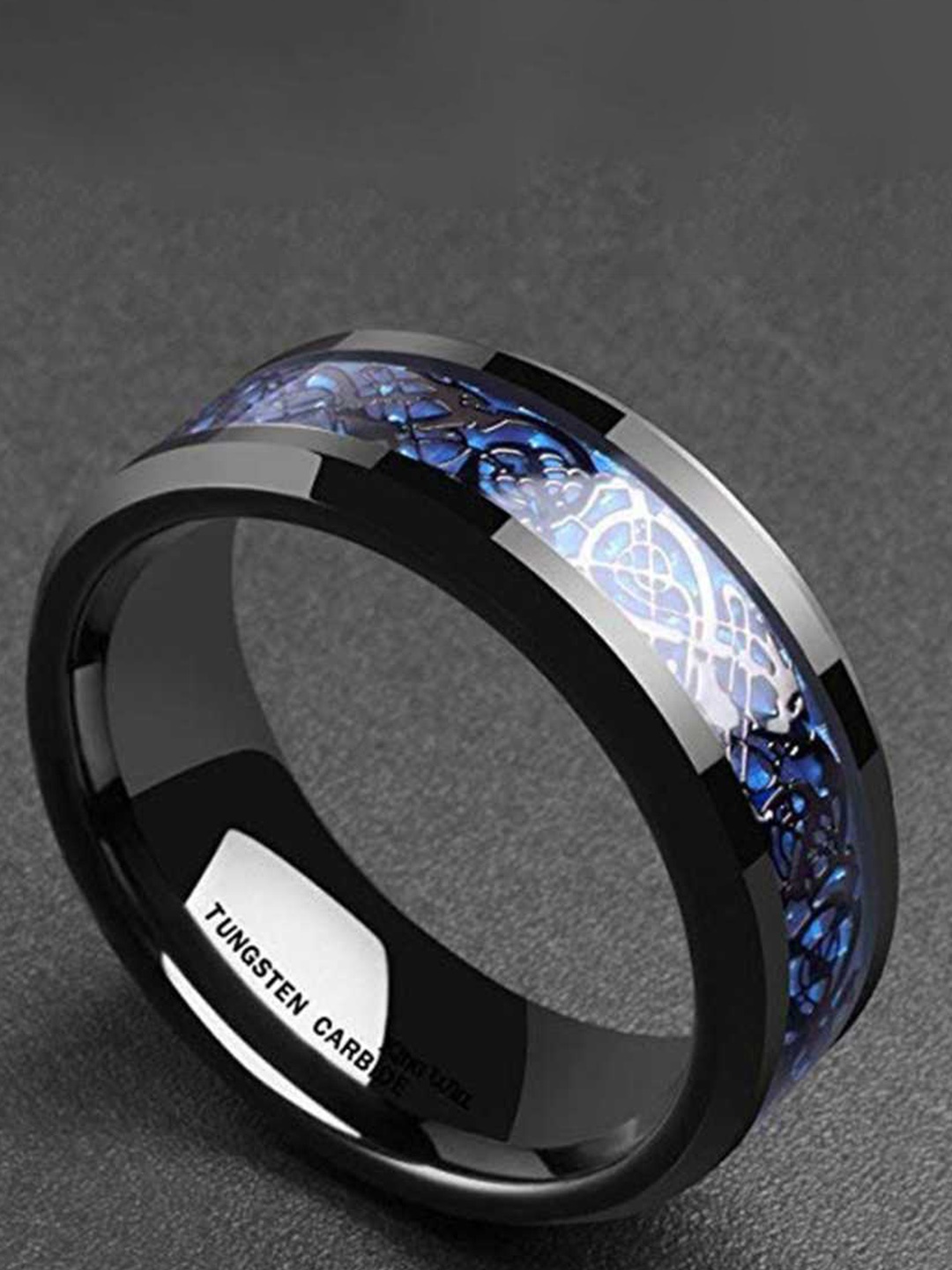 

MEENAZ Unisex Set of 2 Silver-Plated Rings