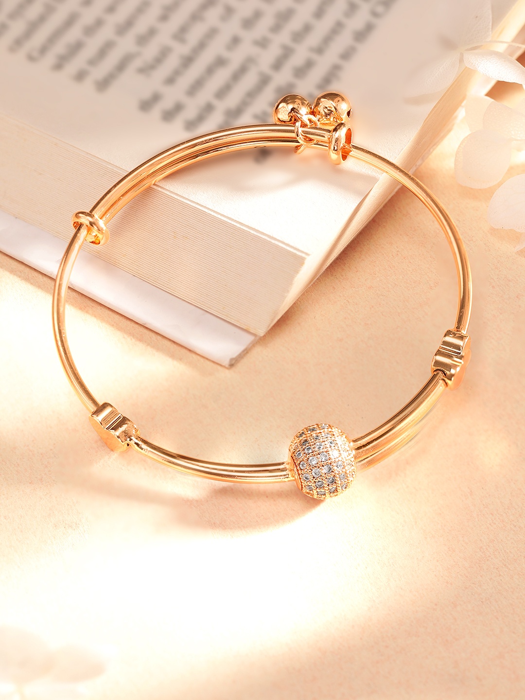 

TOKYO TALKIES X rubans FASHION ACCESSORIES Brass Gold-Plated Bangle-Style Bracelet
