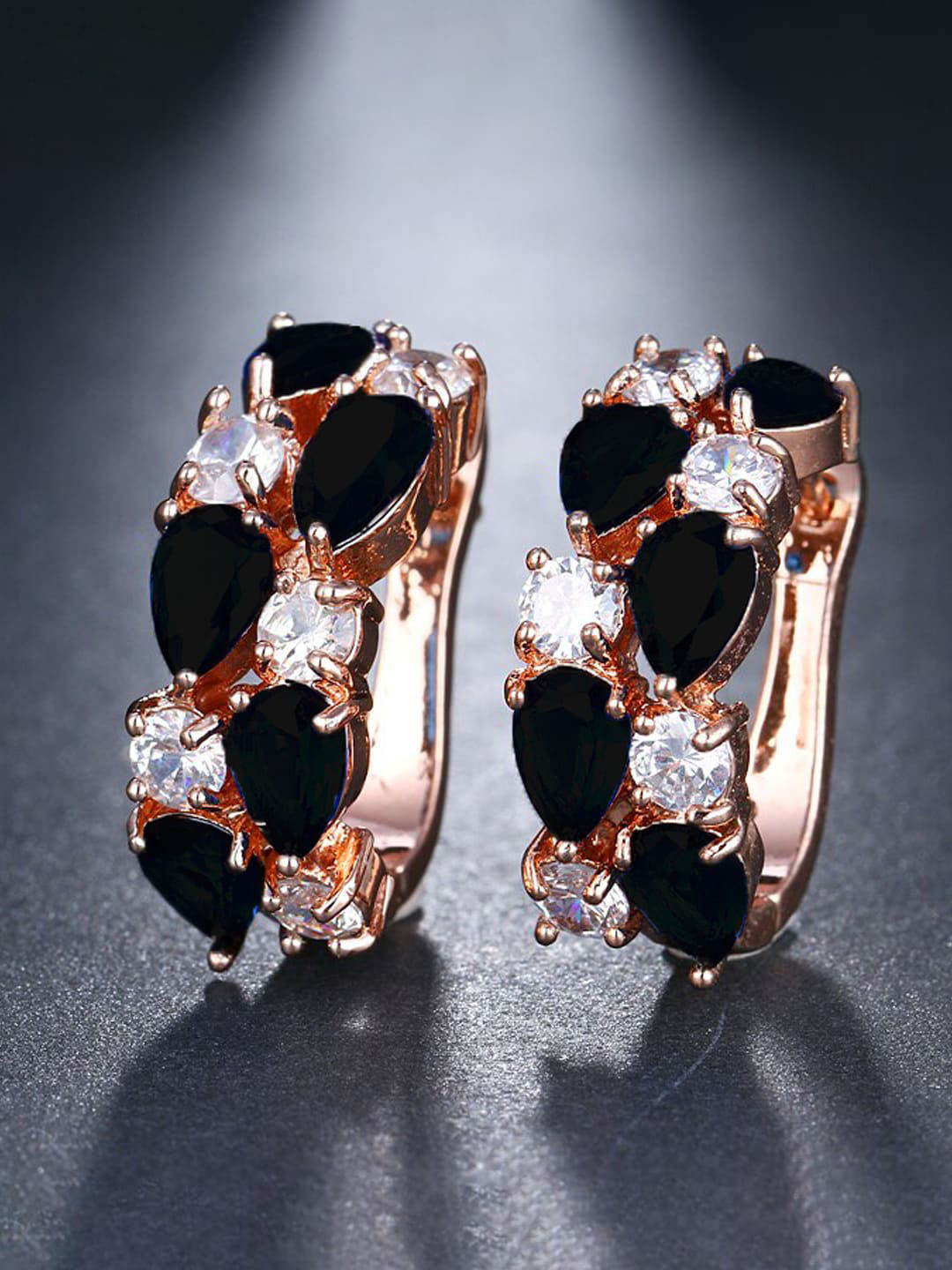 

YouBella Contemporary Drop Earrings, Black