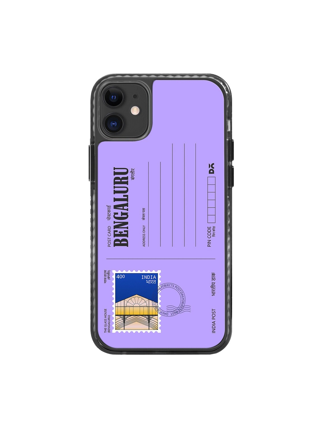 

DailyObjects iPhone 11 Postcard Printed Impact Resistant Phone Back Case, Purple