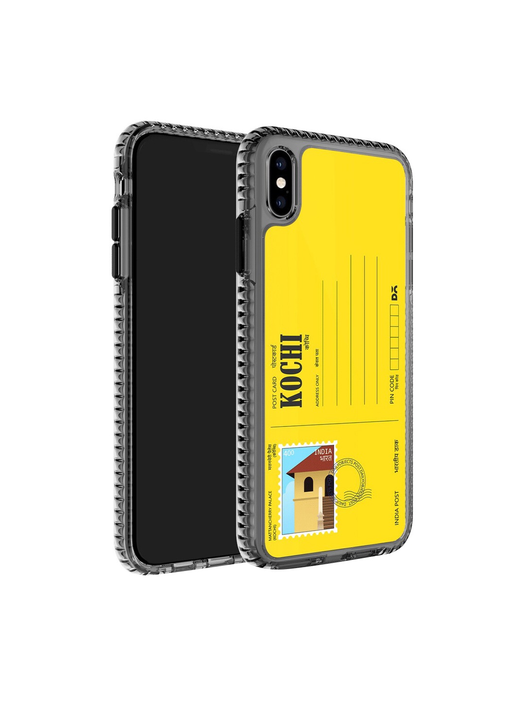 

DailyObjects Postcard Printed Impact Resistant iPhone X Phone Back Case, Yellow