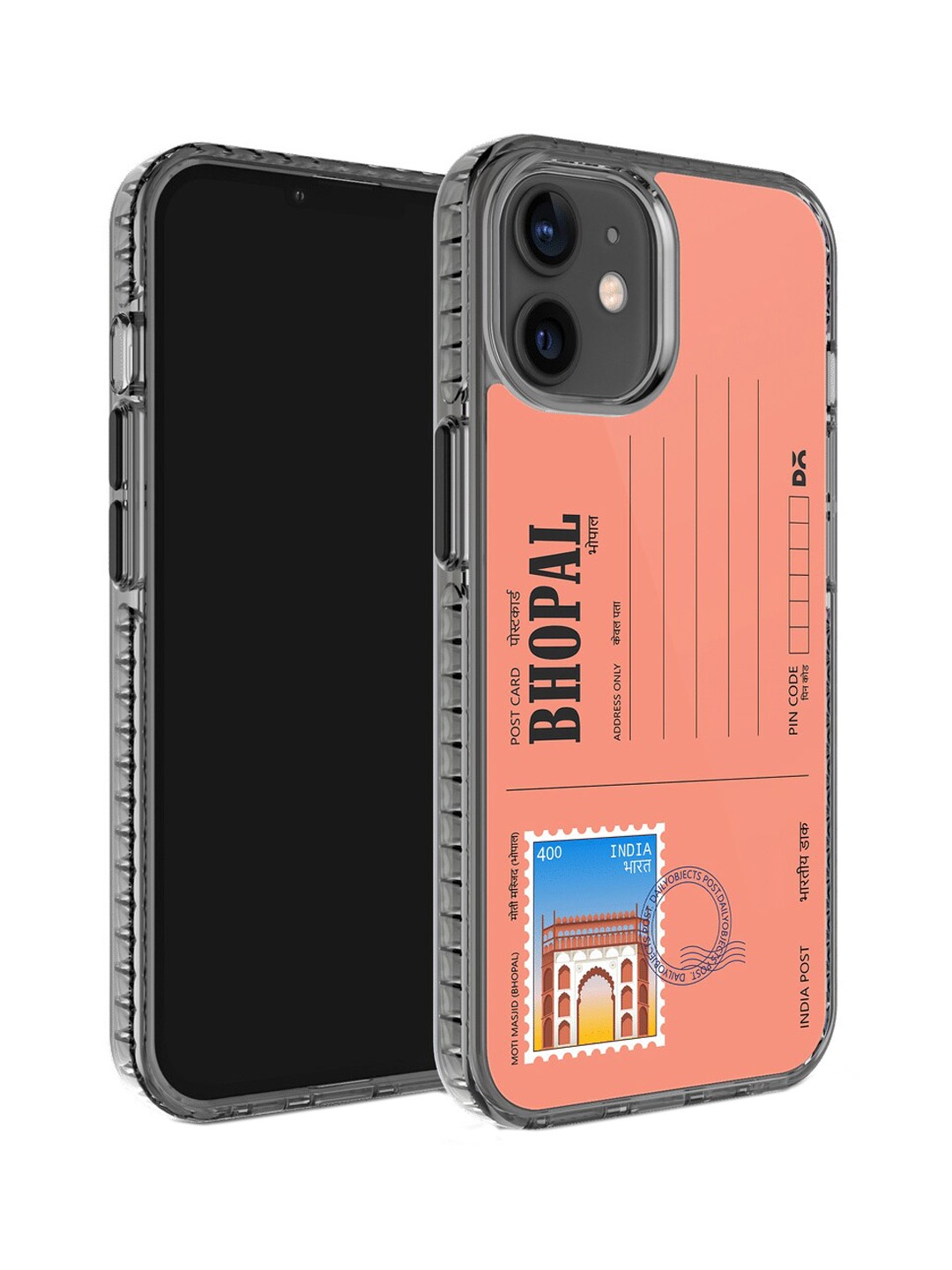 

DailyObjects Postcard Printed iPhone 12 Phone Back Case, Orange