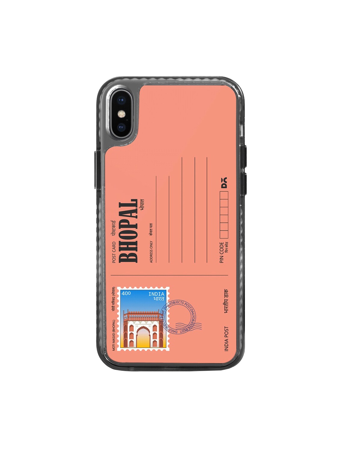 

DailyObjects Postcard Printed iPhone XS Phone Back Case, Orange
