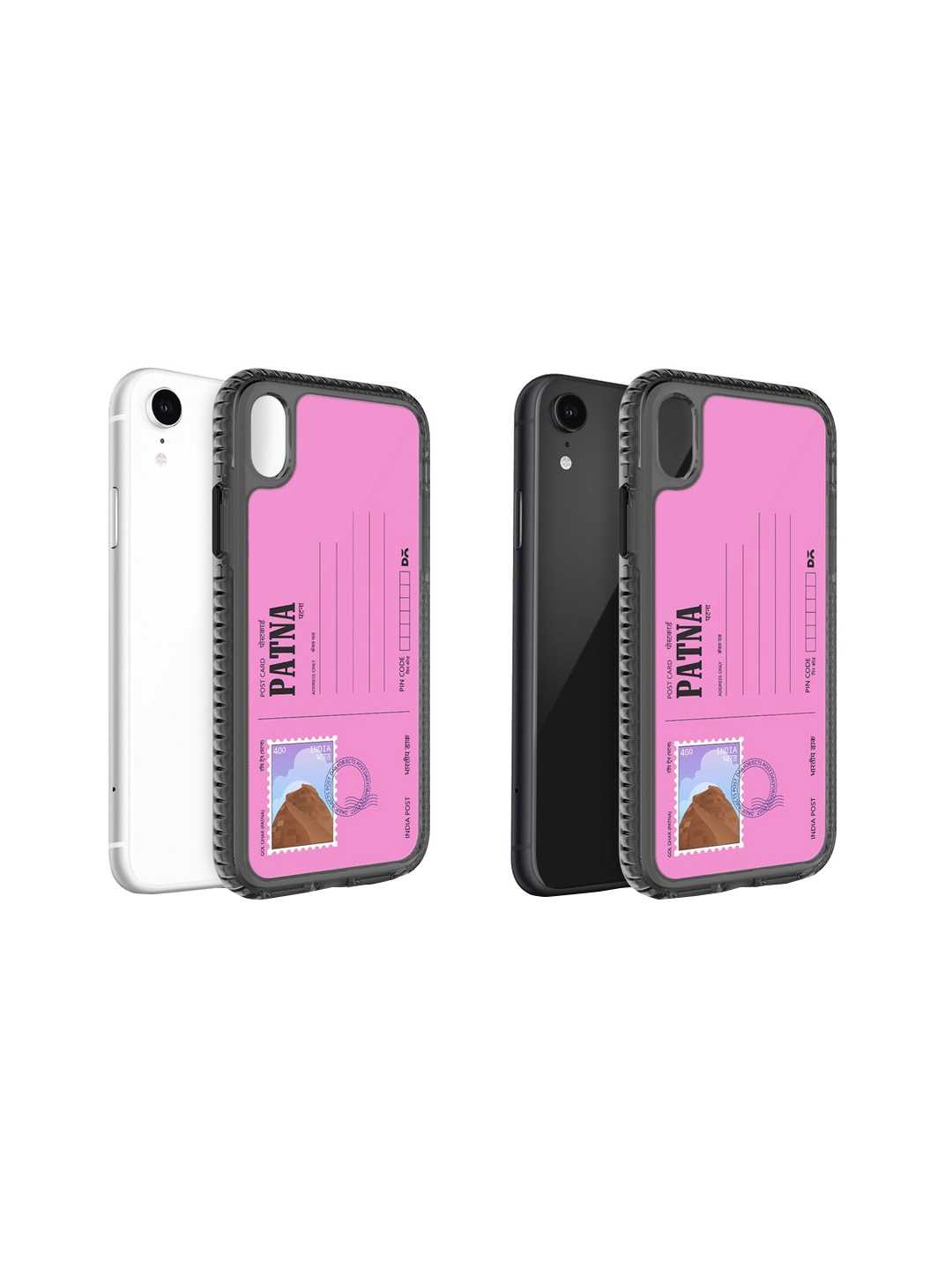 

DailyObjects Postcard Printed iPhone XR Phone Back Case, Pink