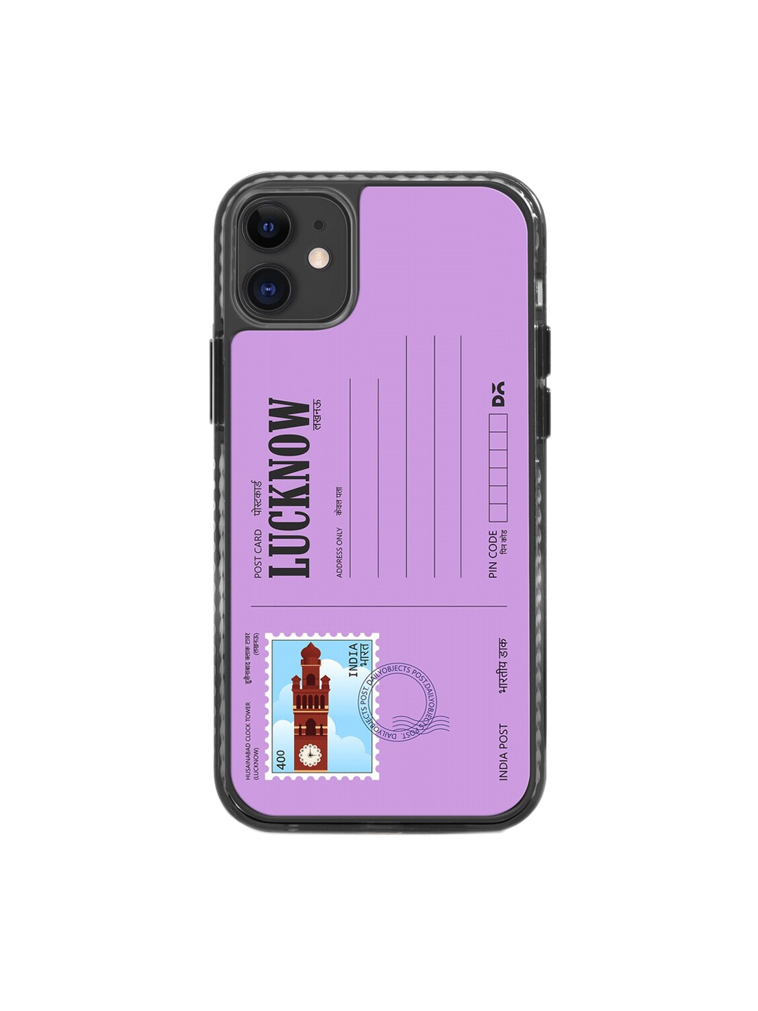 

DailyObjects Impact Resistant Postcard Printed iPhone 11 Phone Back Case, Purple
