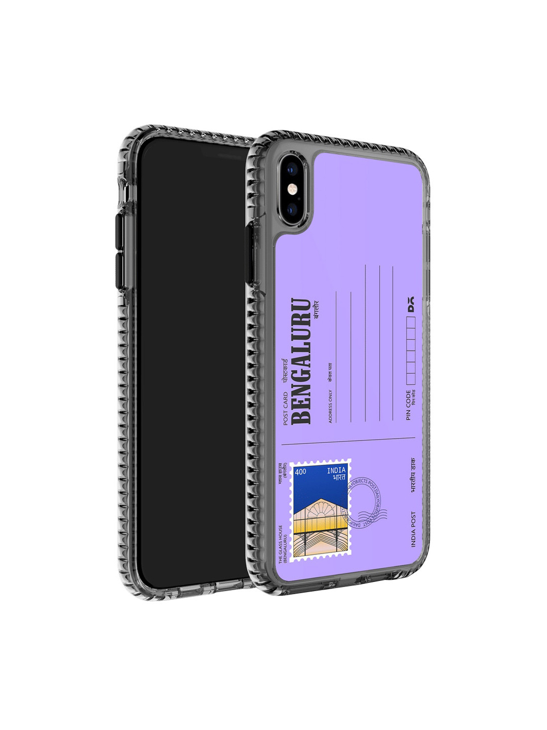 

DailyObjects Postcard Printed iPhone X Phone Back Case, Purple