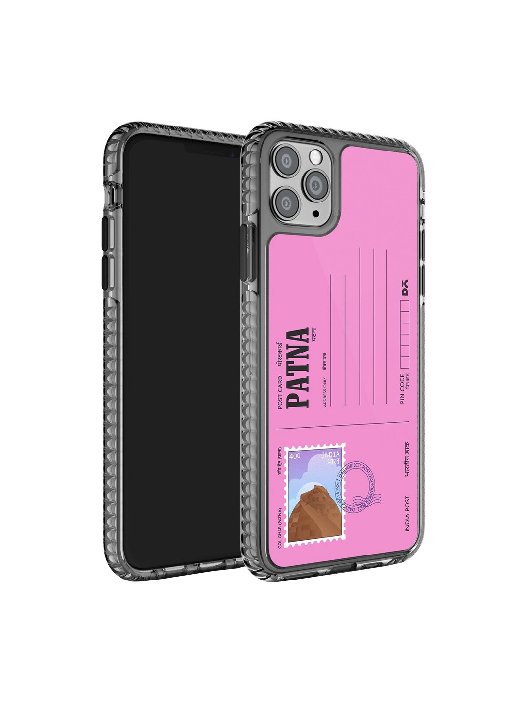 

DailyObjects Postcard Printed iPhone 11 Pro Max Phone Back Case, Pink
