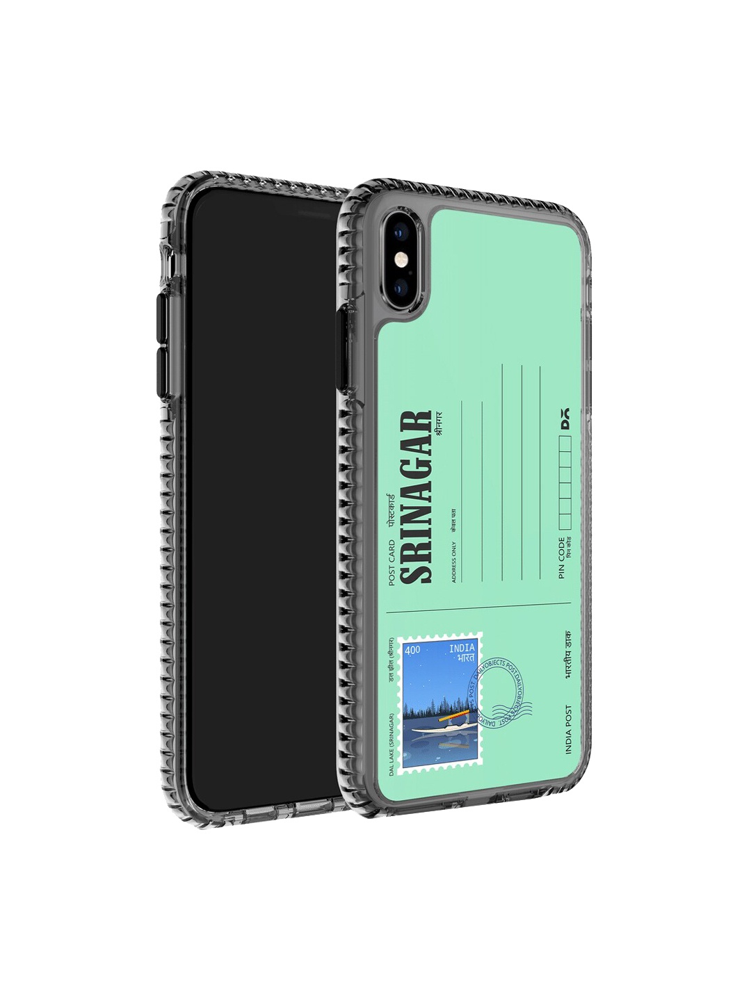 

DailyObjects Postcard Printed iPhone XS Phone Back Case, Green