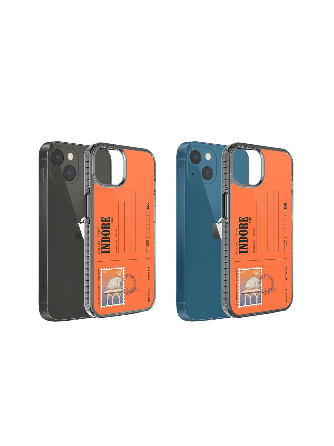 

DailyObjects Postcard Printed iPhone 14 Plus Phone Back Case, Orange