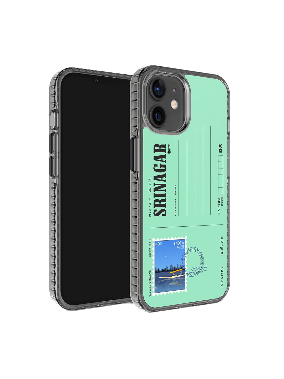 

DailyObjects Postcard Printed iPhone 12 Mini Phone Back Case, Green