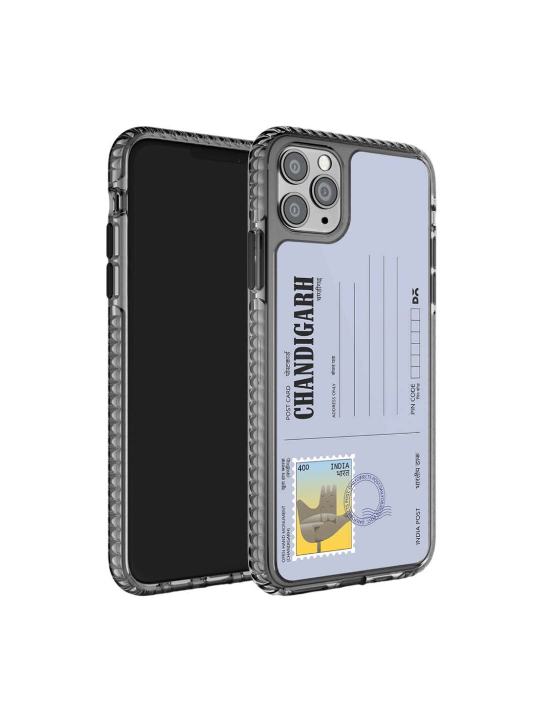 

DailyObjects Postcard Printed iPhone 11 Pro Max Phone Back Case, Grey