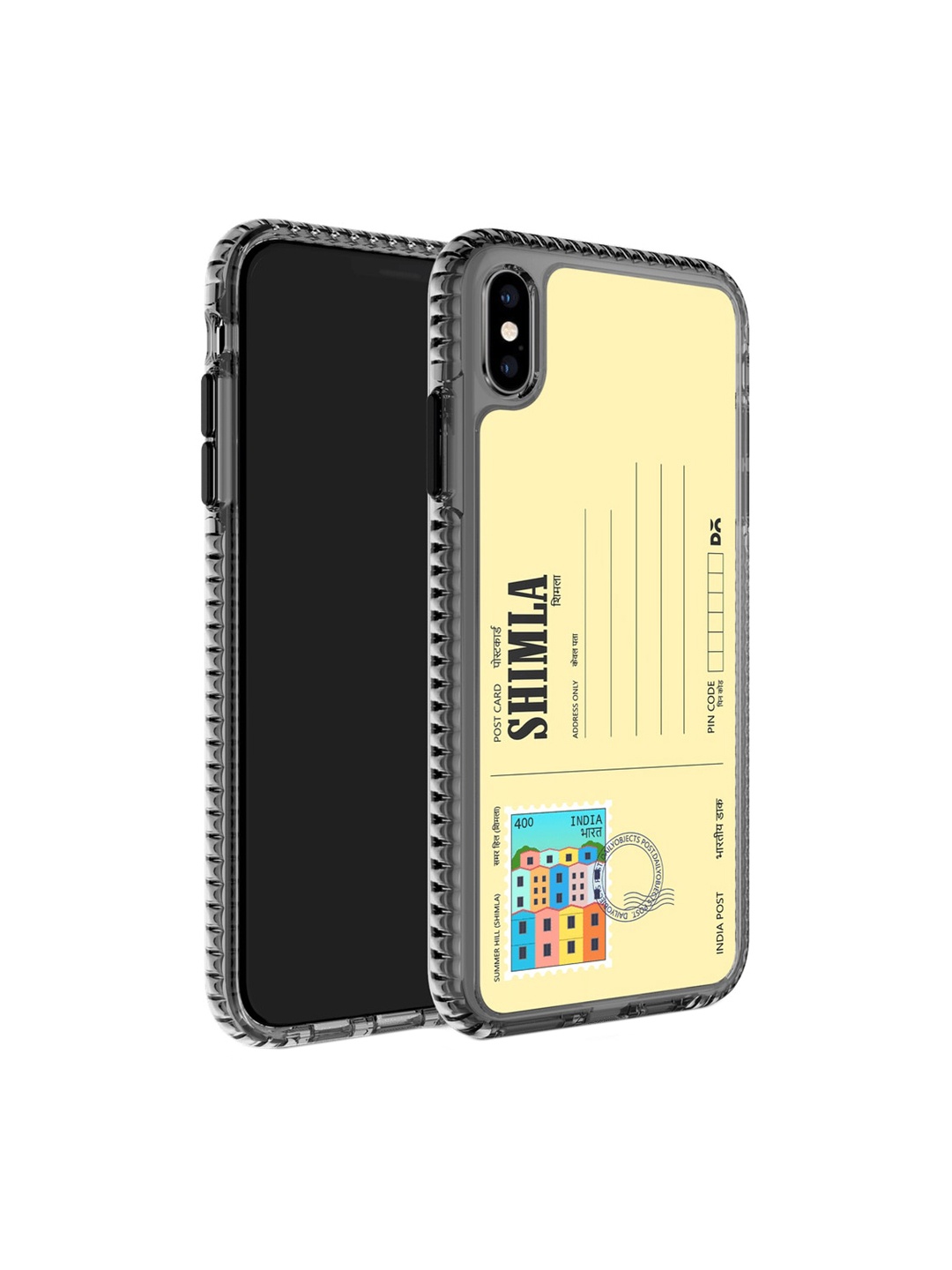 

DailyObjects Postcard Printed iPhone XS Max Phone Back case, Yellow
