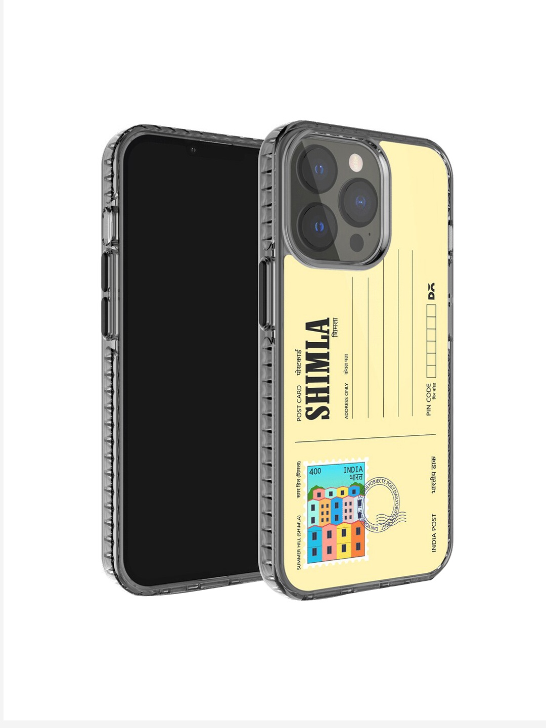 

DailyObjects Postcard Printed iPhone 14 Pro Max Phone Back Case, Yellow