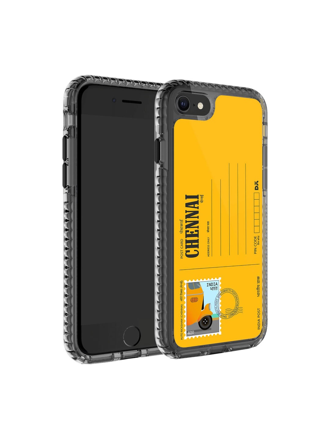 

DailyObjects Postcard Printed iPhone 8 Phone Back case, Yellow