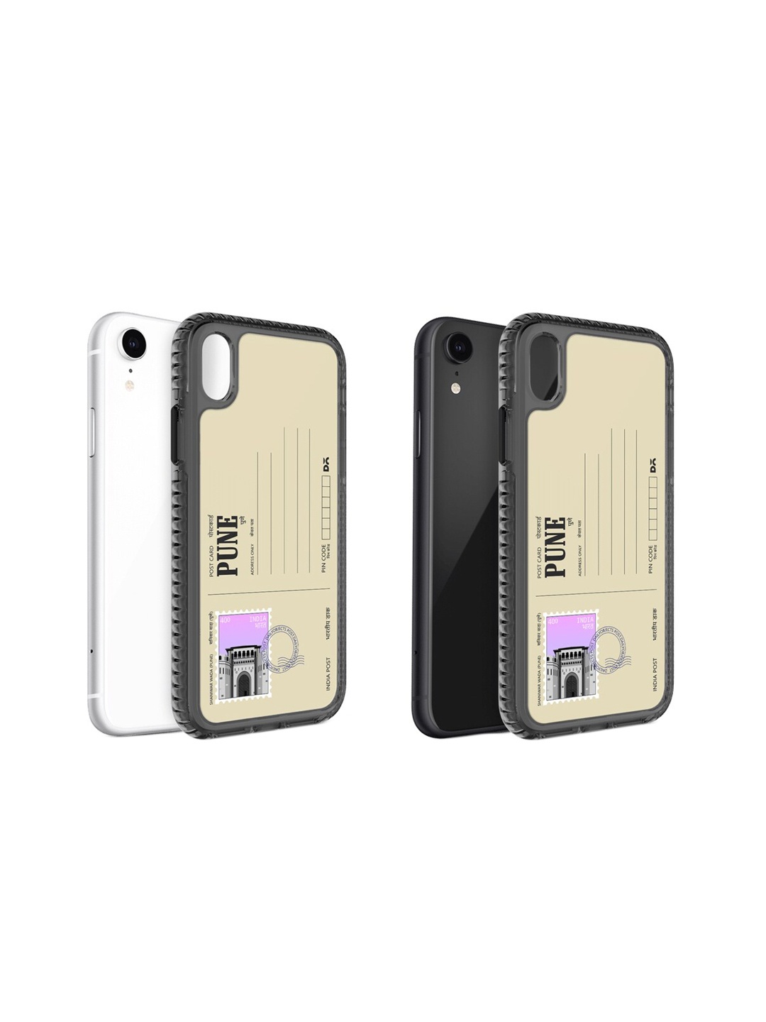 

DailyObjects iPhone XR Postcard Printed Impact Resistant Phone Back Case, Cream