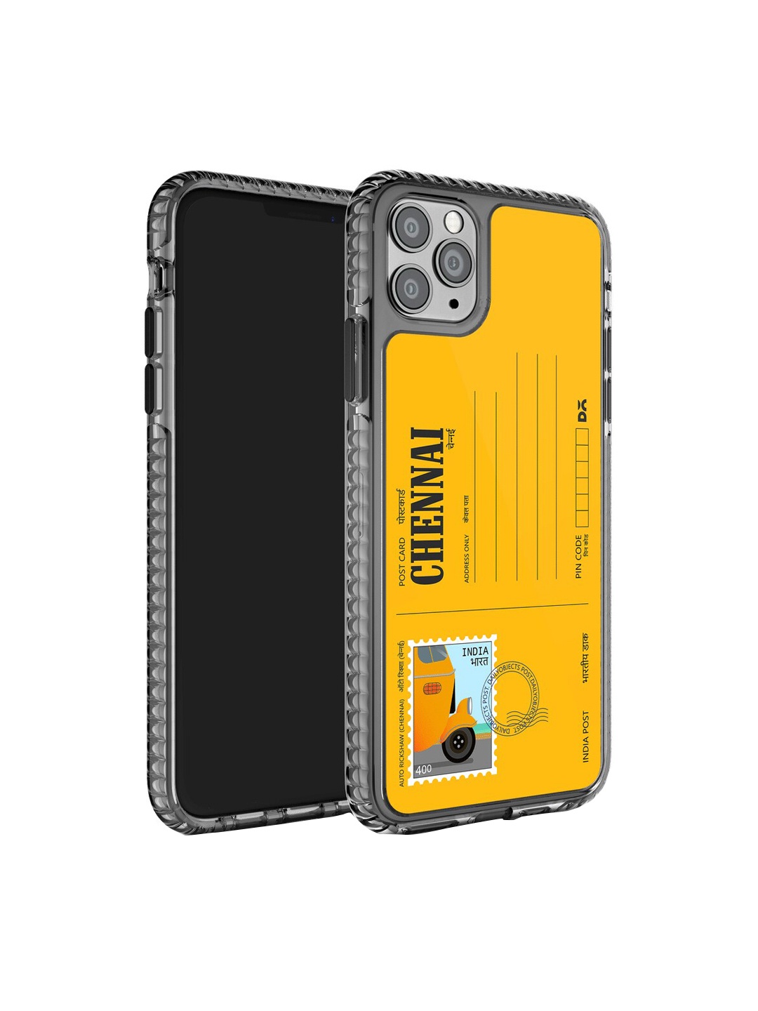 

DailyObjects Postcard Printed iPhone 11 Pro Max Phone Back Case, Yellow