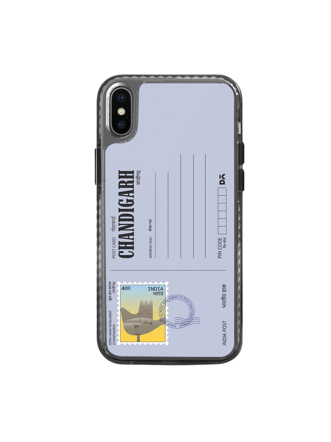 

DailyObjects Postcard Printed iPhone XS Phone Back Case, Grey