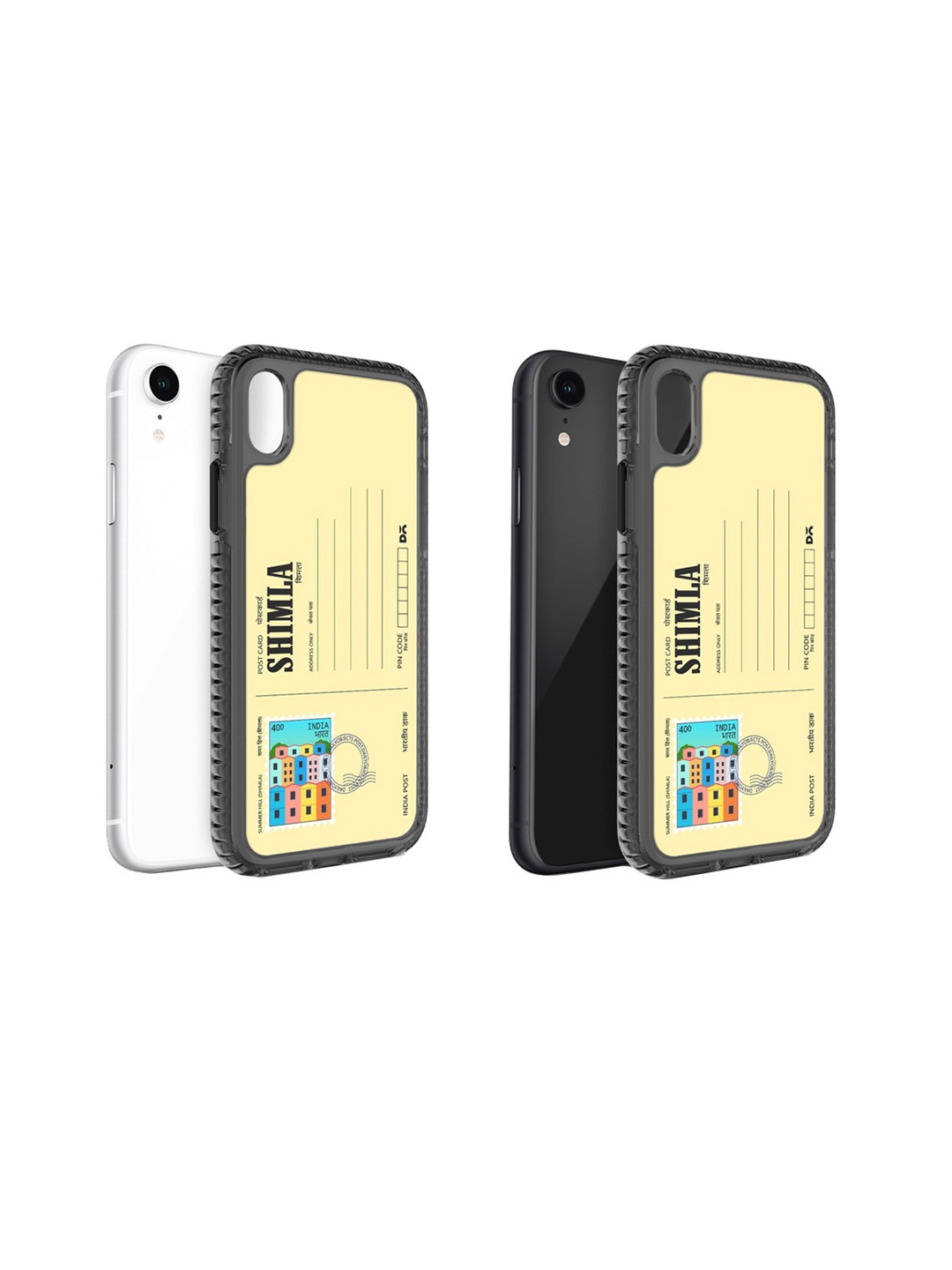

DailyObjects Postcard Printed iPhone XR Phone Back Case, Yellow