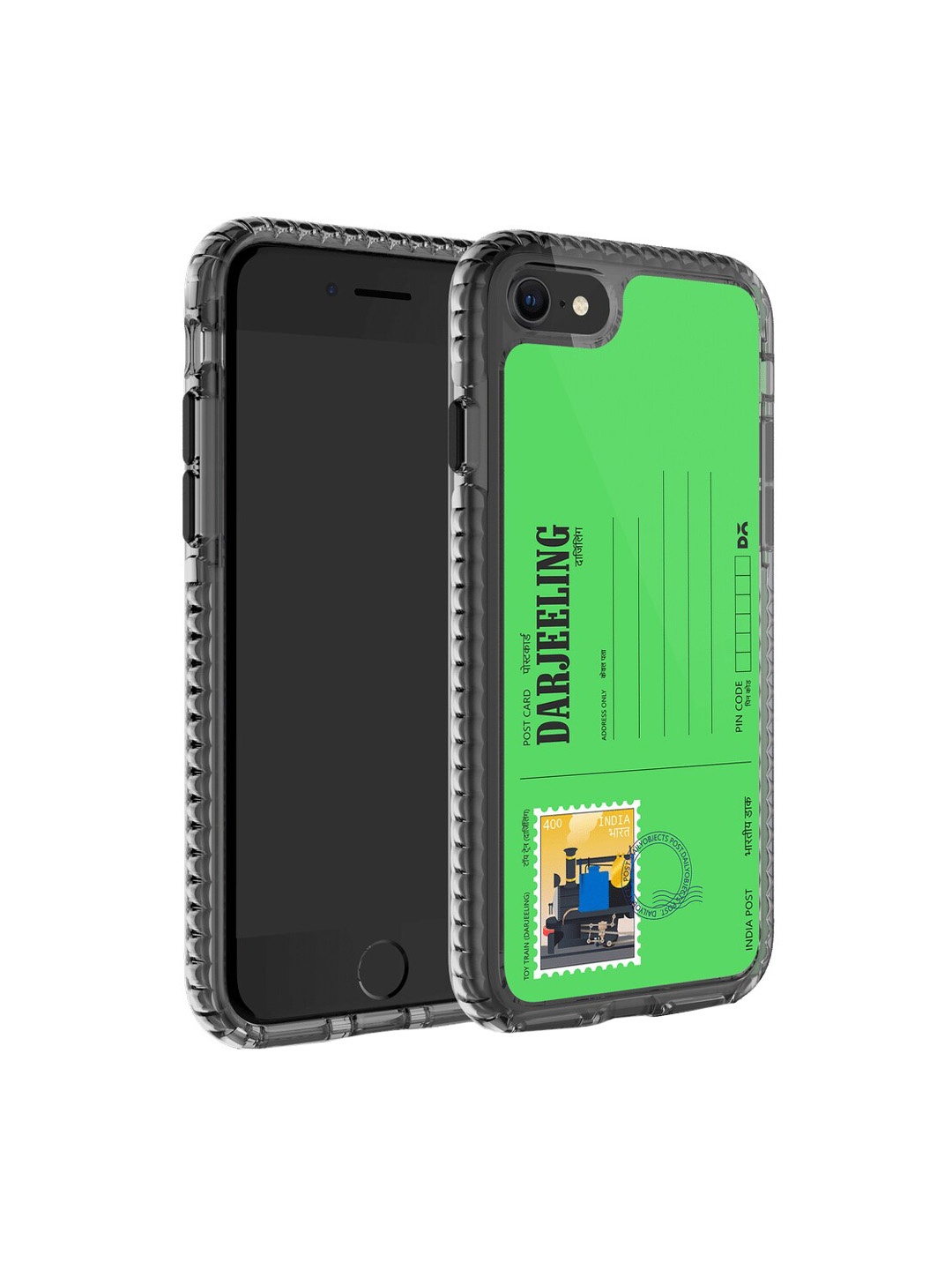 

DailyObjects Postcard Printed iPhone 8 Phone Back Case, Green