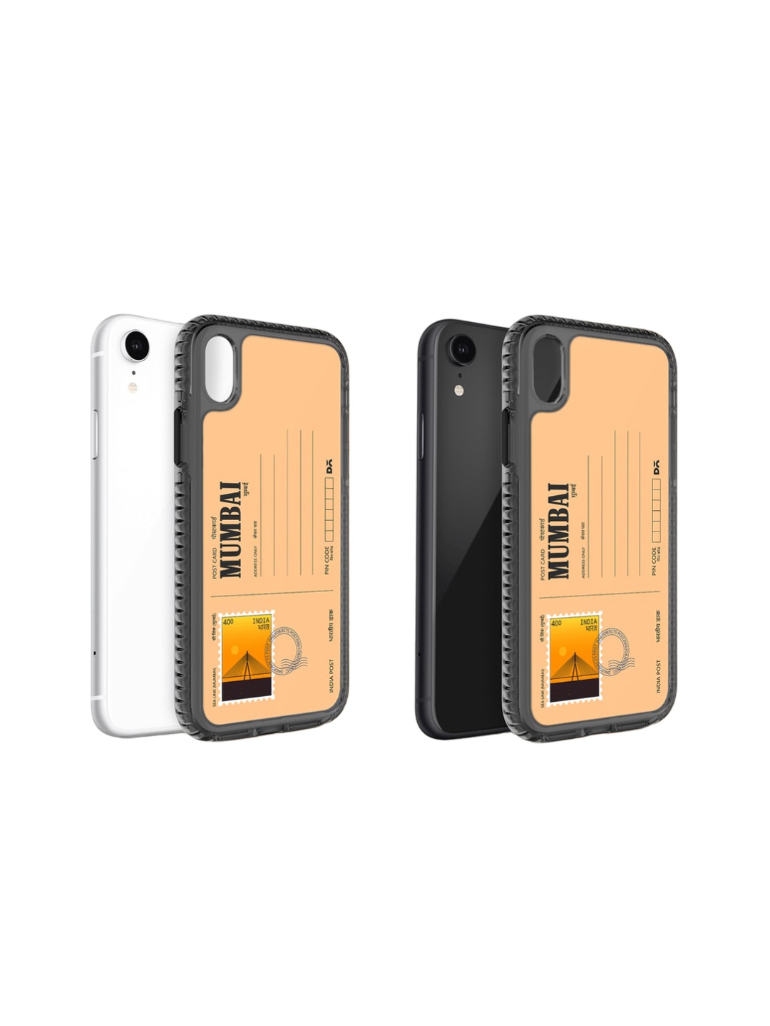 

DailyObjects Postcard Printed iPhone XR Phone Back Case, Peach