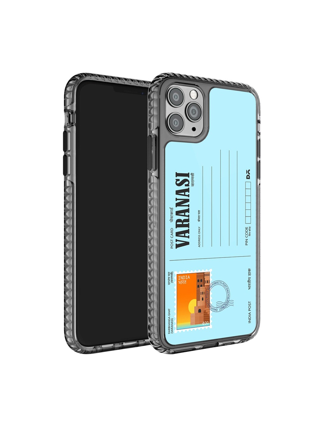 

DailyObjects Postcard Printed iPhone 11 Pro Phone Back Case, Blue