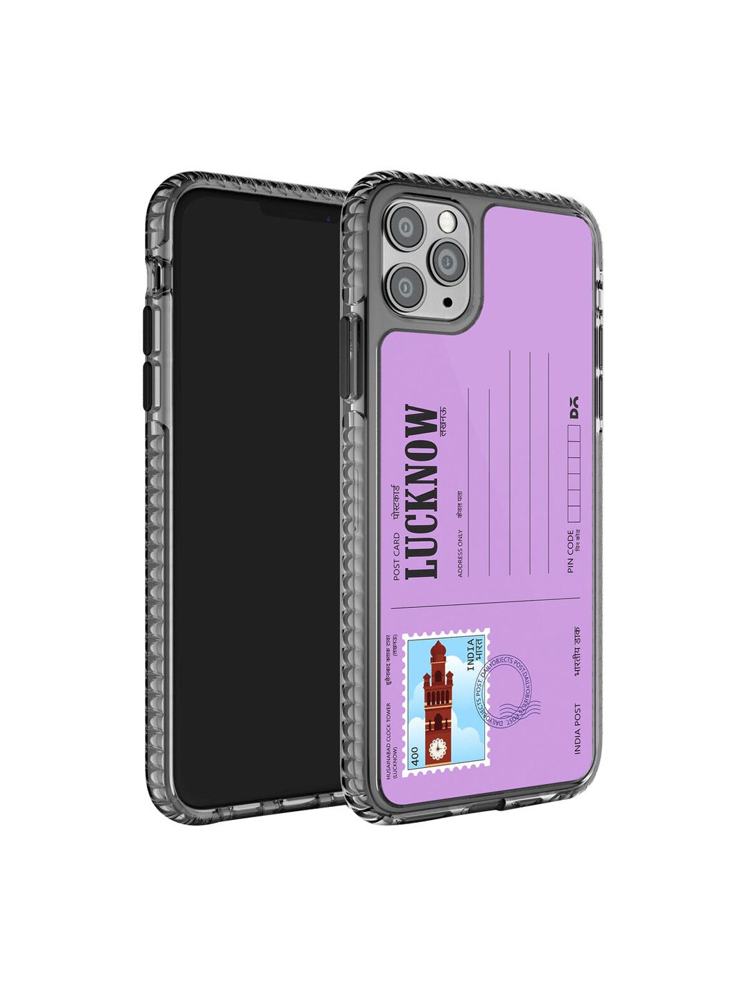 

DailyObjects Postcard Printed Impact Resistant iPhone 11 Pro Phone Back Case, Purple